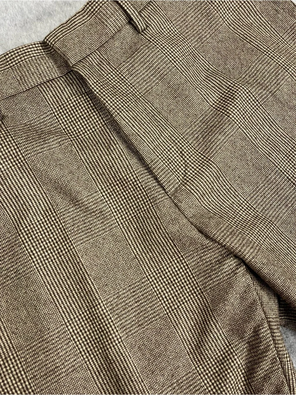 Banana Republic Pants Men’s 32x32 Brown Prince of Wales Virgin Wool NWT